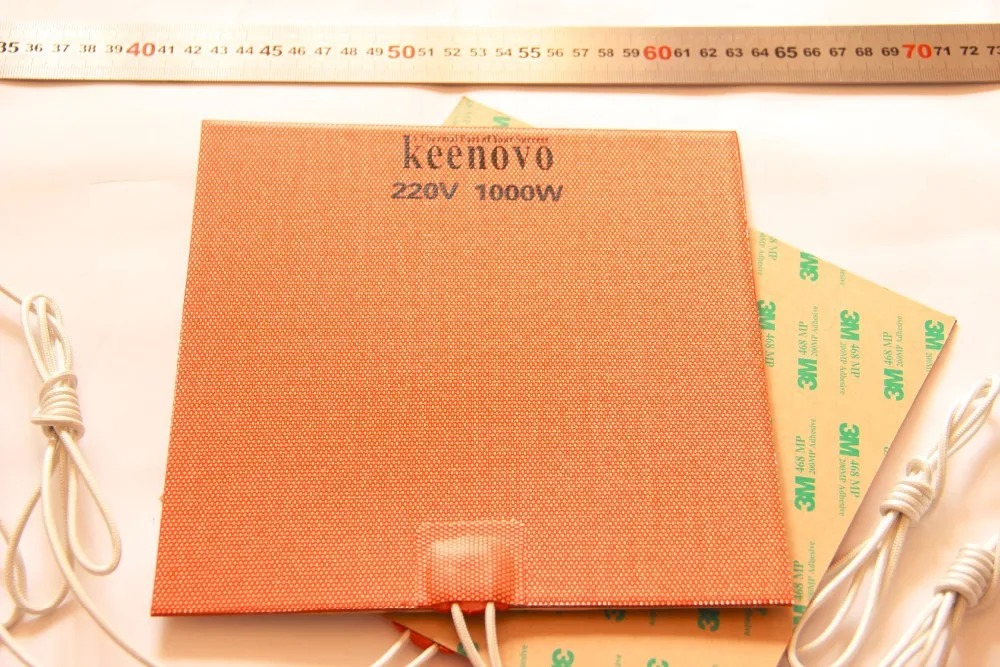 200X200 мм, 1 кВт@ 220 В, мощный блок двигателя для больших грузовиков KEENOVO, гибкий силиконовый нагреватель