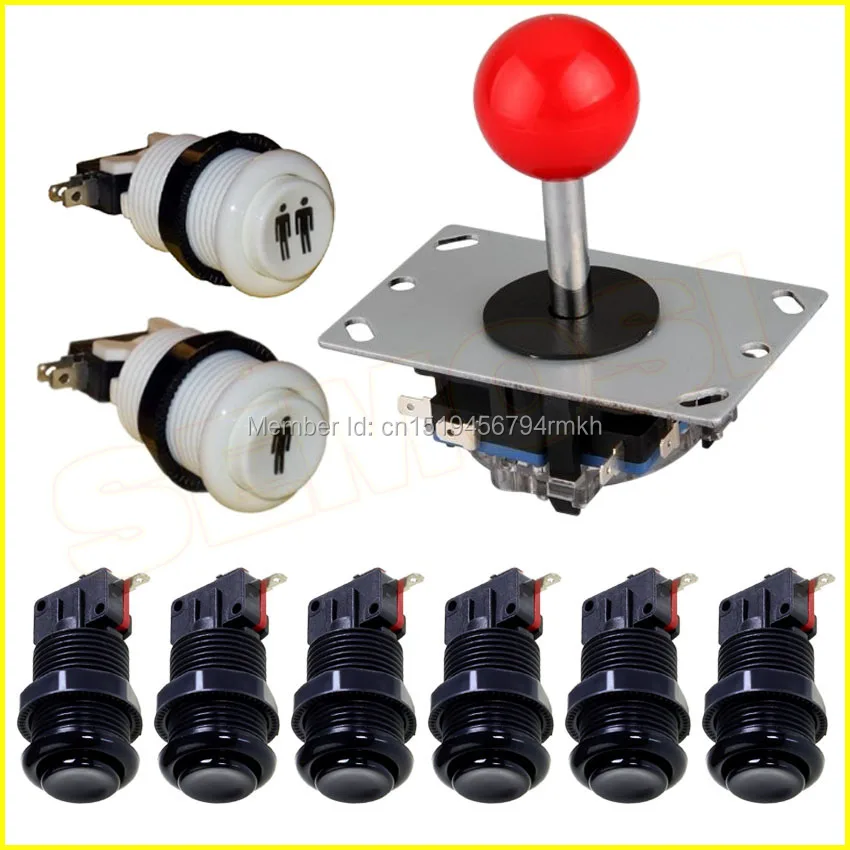 Аркадный набор для Raspberry pi с HAPP стиль аркадная кнопка микропереключателями 8