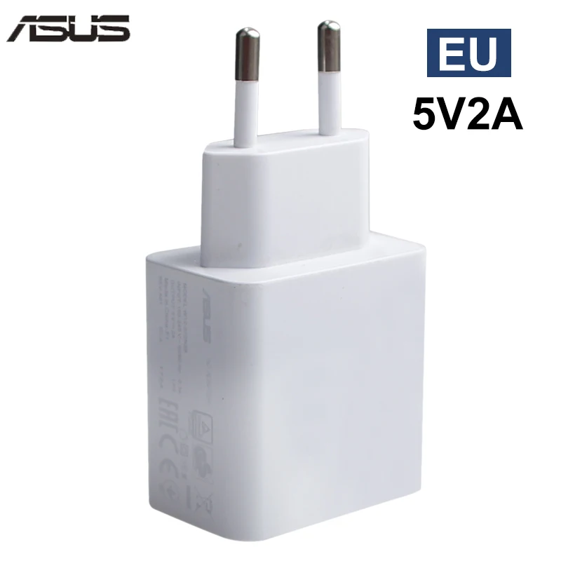 Оригинальная материнская плата ASUS ЕС и США Зарядное устройство Адаптер 5В 2A переносной usb-адаптер для зарядки для Asus Zenfone 2 для Xiaomi samsung huawei смарт-чехол для мобильного телефона - Тип штекера: EU