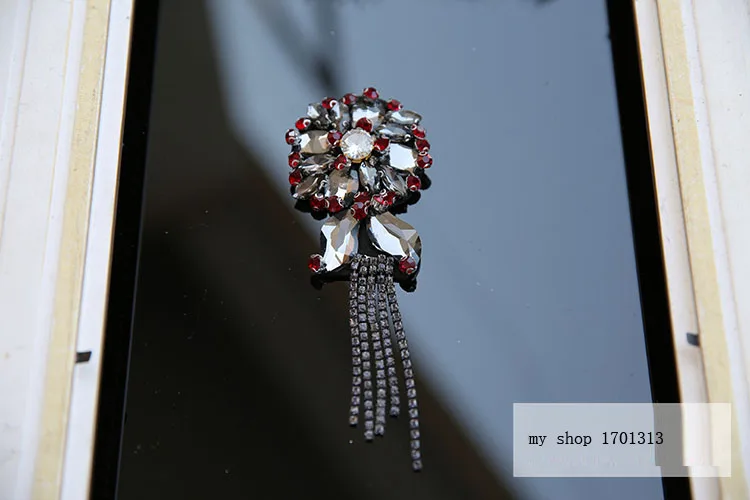 Высокое качество 3D ручной работы нашивки со стразами и бисером для одежды DIY