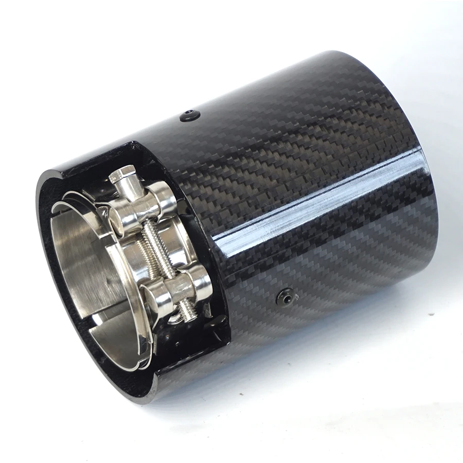 2 шт. автомобильный глушитель из углеродного волокна 70 мм|Выхлопные коллекторы| |