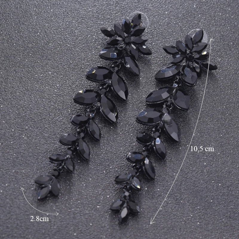 Женские серьги с цветными листьями ювелирные украшения для девочек свадебные