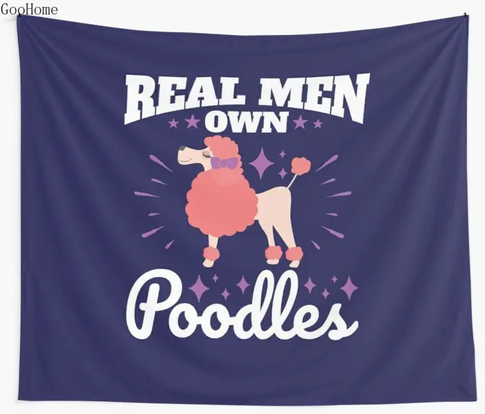 Настоящая мужская собственная пуделя настенное Гобеленовое покрывало пляжное