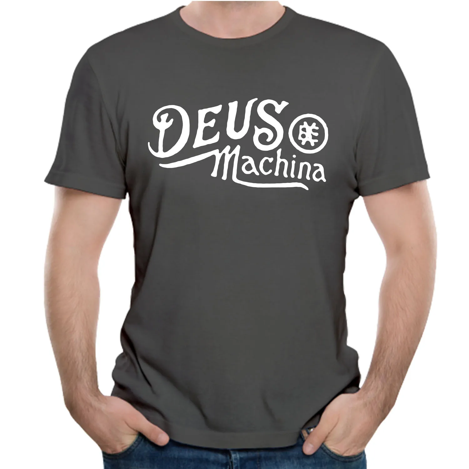 Deus Ex Machina игровая футболка модные мужские уличные футболки больших размеров - Цвет: darkgrey