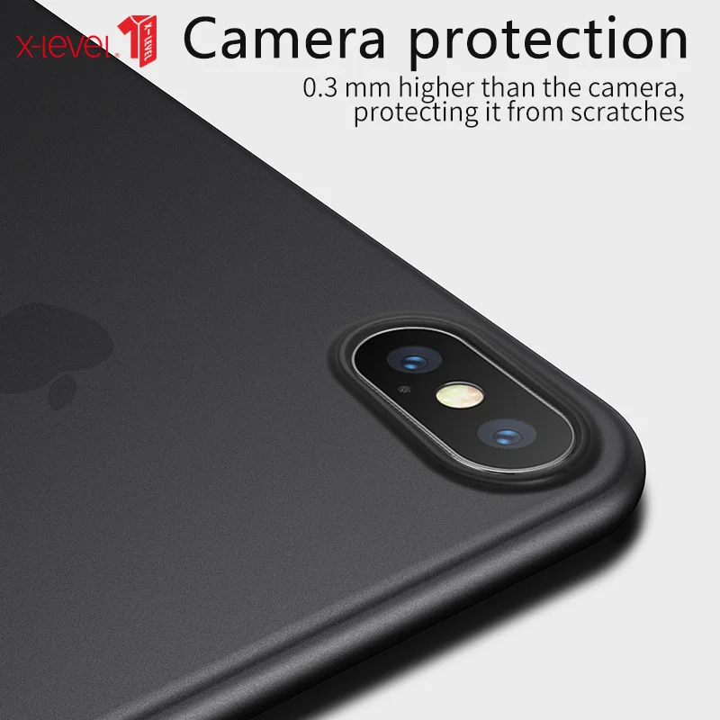 Прозрачный чехол X-Level для iPhone X XS XR ультратонкий 0 4 мм прозрачный из полипропилена