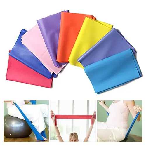 1 5 м стрейч Эспандеры упражнения для пилатеса йоги тренажерного зала тренировки