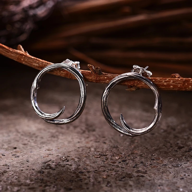 Lotus Fun Настоящее серебро 925 проба Натуральный творческий ручной работы ювелирные