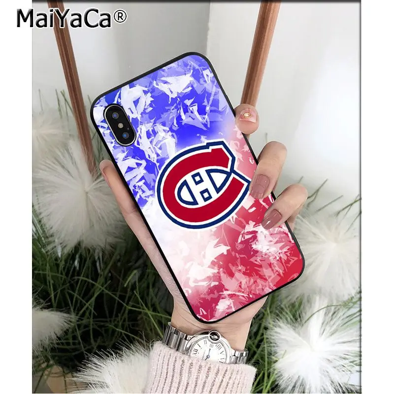 A10 MaiYaCa Montreal Canadiens TPU Мягкий силиконовый чехол для телефона для Apple iPhone 8 7 6 6S Plus X XS MAX 5 5S SE XR мобильных телефонов - Цвет: A10