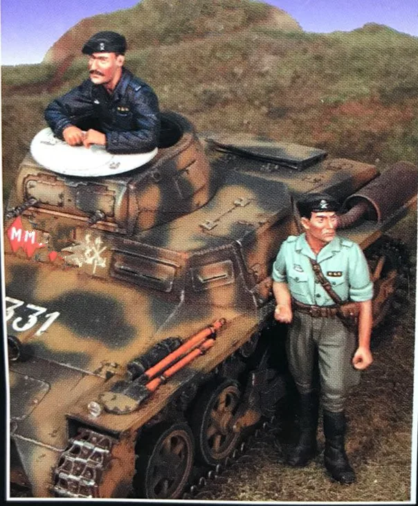 1/35 модельная фигурка из смолы комплект разобранный Неокрашенный 00609 (без