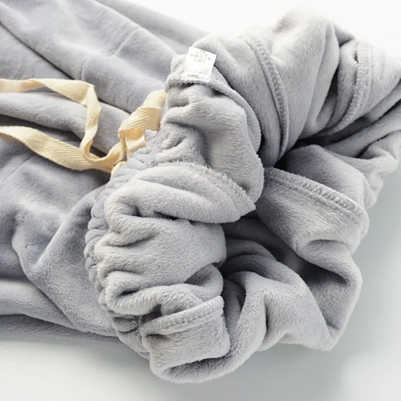 

Women's Sleep Pants trousers winter Warm Solid Color Trousers Loose Women Sleep Bottoms Thickening