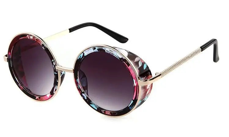 Винтажные Солнцезащитные очки в стиле стимпанк новинка 2015 модные круглые