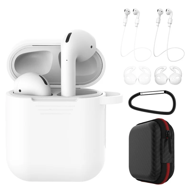 Airpods силиконовый защитный чехол для хранения ушей нового Apple Bluetooth гарнитура