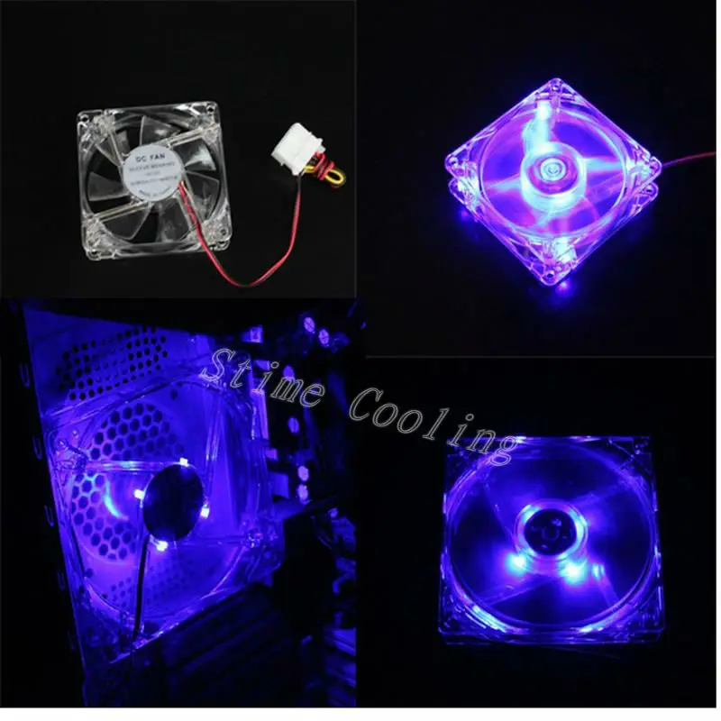 5 шт. DC 12 V Вентилятор охлаждения корпуса компьютера led 8025 8 см 80 мм|fan led|case cooling fancooling