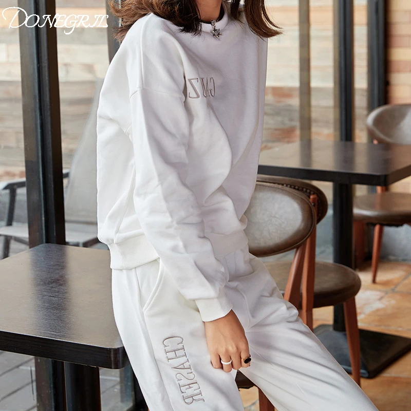 2018 осенние европейские товары прилив Новый Повседневный костюм свитер тонкие