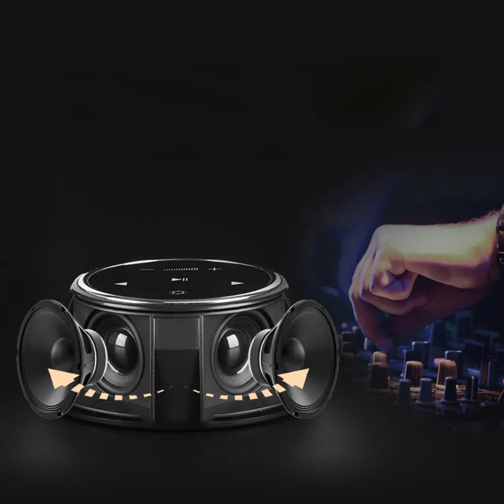 Горячая Мини Bluetooth динамик USB l светодиодный светильник беспроводной портативный музыкальный ящик сабвуфер небольшой динамик с светильник s R0406