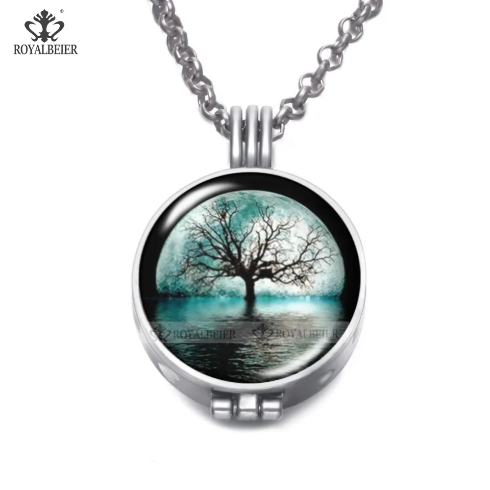 Ароматическое ожерелье ROYALBEIER открытые винтажные медальоны для эфирных духов