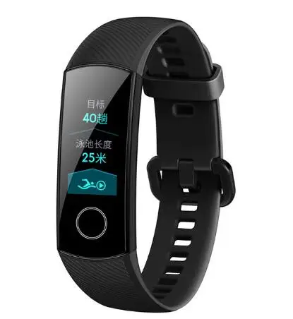 Оригинальные Смарт-часы huawei Honor Band 4, браслет Touchscree Amoled, цветной, 0,95 дюймов, Водонепроницаемый Фитнес-браслет, монитор сердечного ритма - Цвет: Black
