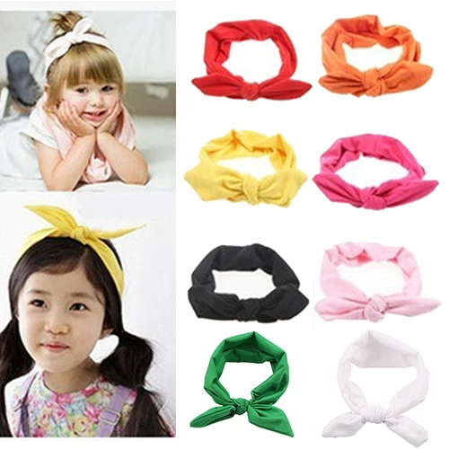 Эластичная Повязка на голову с кроличьими ушками для девочек | Аксессуары одежды