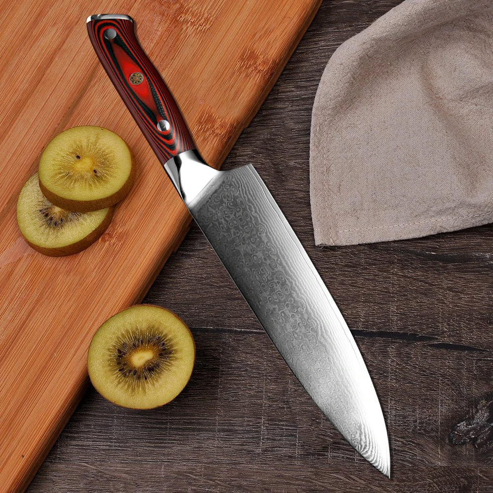 XITUO дамасский нож шеф повара Профессиональный японский Santoku утилита Кливер