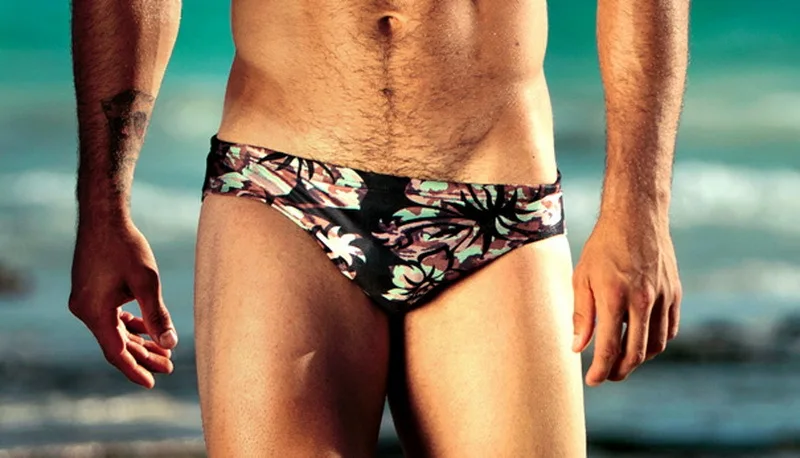 Swimming Men Beach Pool Sexy Swimsuit Hot Swim Trunks Speedo Swimwear Man Low Waisted Boy Swimming Wear Print Animal Birds Swim