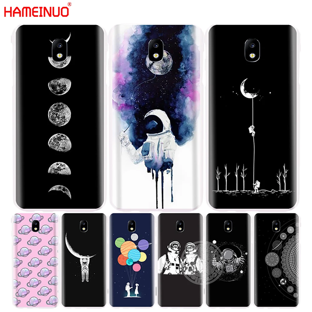 HAMEINUO Космос любовь Луна астронавт чехол для телефона Samsung Galaxy J3 J5 J7 2017 J527 J727 J327 Prime