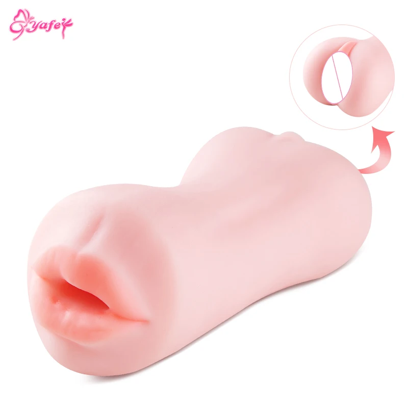 Силиконовый Мужской мастурбатор с настоящим ртом водонепроницаемый мягкий