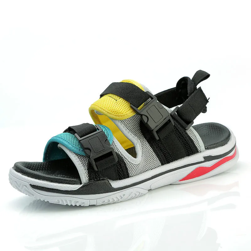 TRAANO 2019 New Mesh Men's Sandals Summer Casual Shoes High Quality Flat Beach Slippers for Men Hommes Sandalias CC-178 | Обувь
