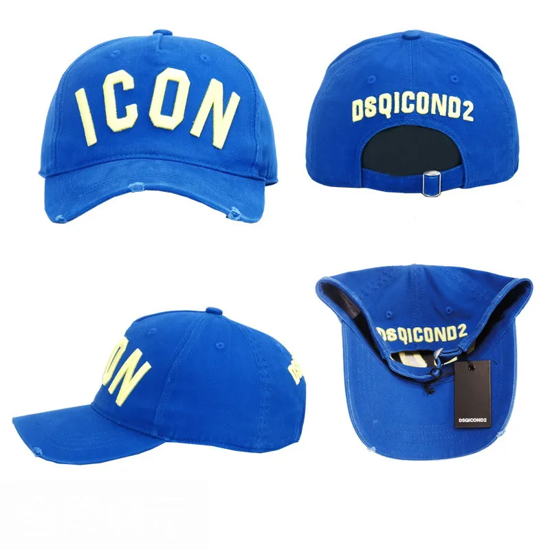 DSQICOND2 Brand DSQ Casquette Hats Solid Pattern Hats Letters ICON Casquette Dad Hip Hop Baseball Cap Snapback Cap for Man Woman images - 6