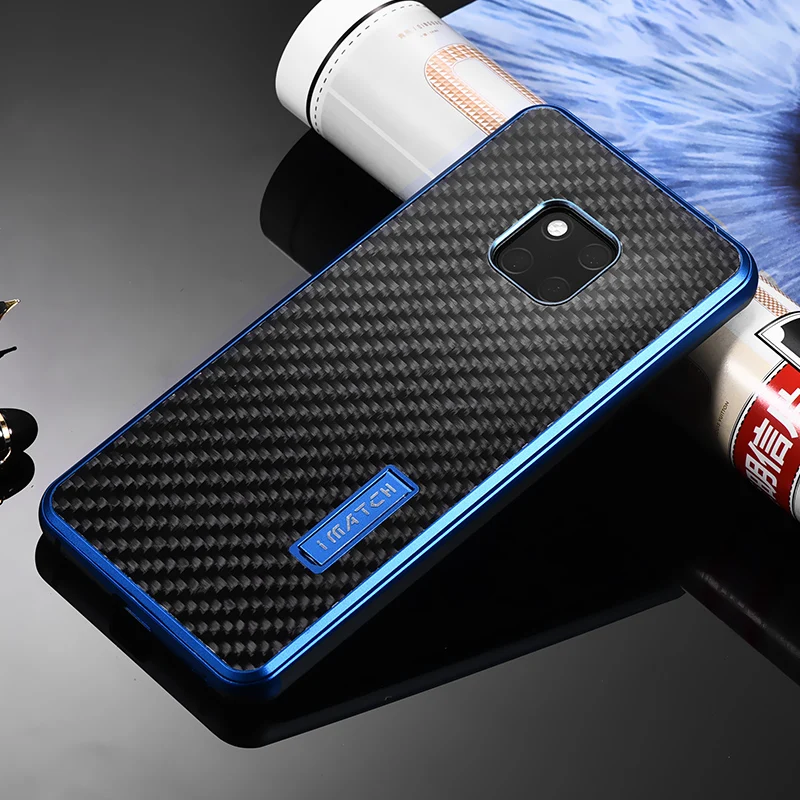IMatch настоящий карбоновый и алюминиевый металлический чехол для huawei mate 20/Pro роскошный чехол с полной защитой для huawei mate 20 чехол