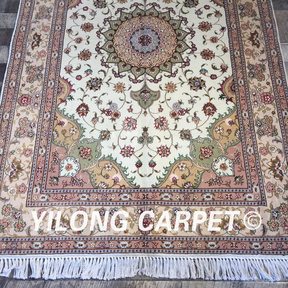 Yilong 4 'x 6' ручной работы узлом в турецком кабинете используется тонкий мягкий