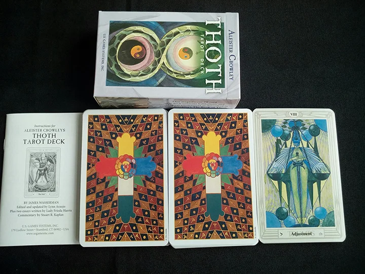 78 шт./компл. Aleister Crowley Тота Таро карты Гадания и предсказания доска набор игральных карт все на английском языке