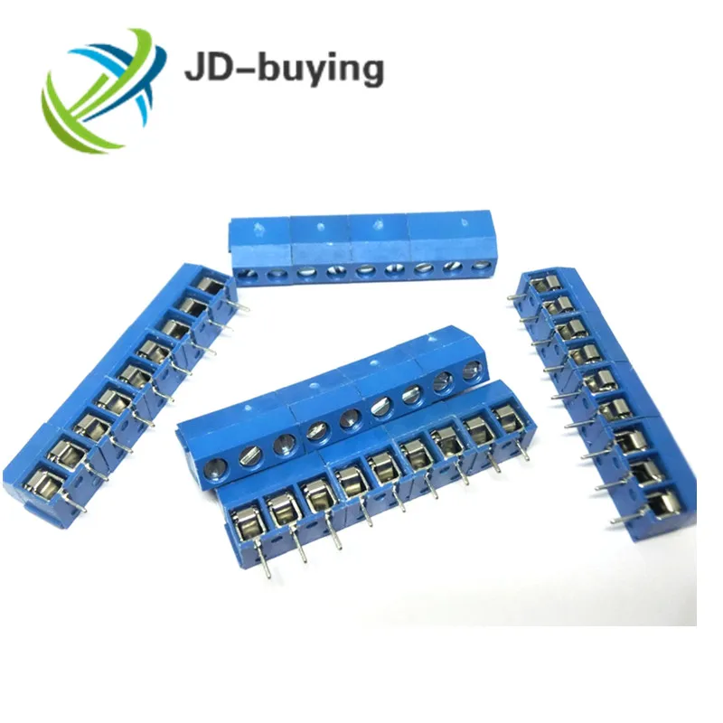 10 шт./лот KF301-2-10P KF301-5.0-2-10 KF301 винт 2-10Pin 5,0 мм прямой контактный PCB винт Клеммная колодка Разъем