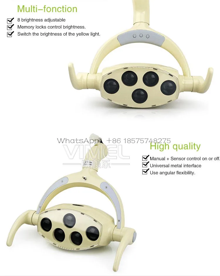 

shadowless operation dental lamp oral light with sensor manual switch