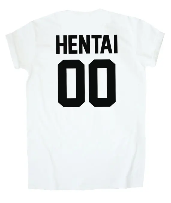 Женская футболка с надписью «HENTAI 00 back», хлопковая Повседневная забавная футболка для леди, хипстерский Топ, розовый, черный, белый цвета, Прямая поставка, Z-519