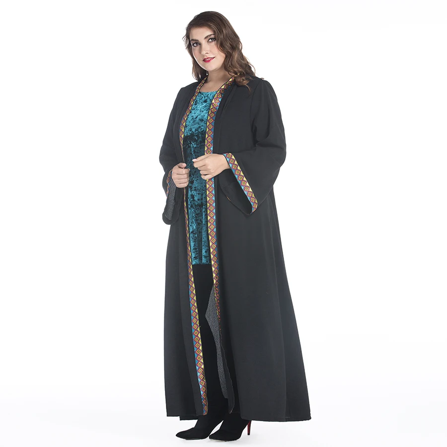 Модное мусульманское платье Abaya в Дубае мусульманская одежда для женщин Jilbab Djellaba