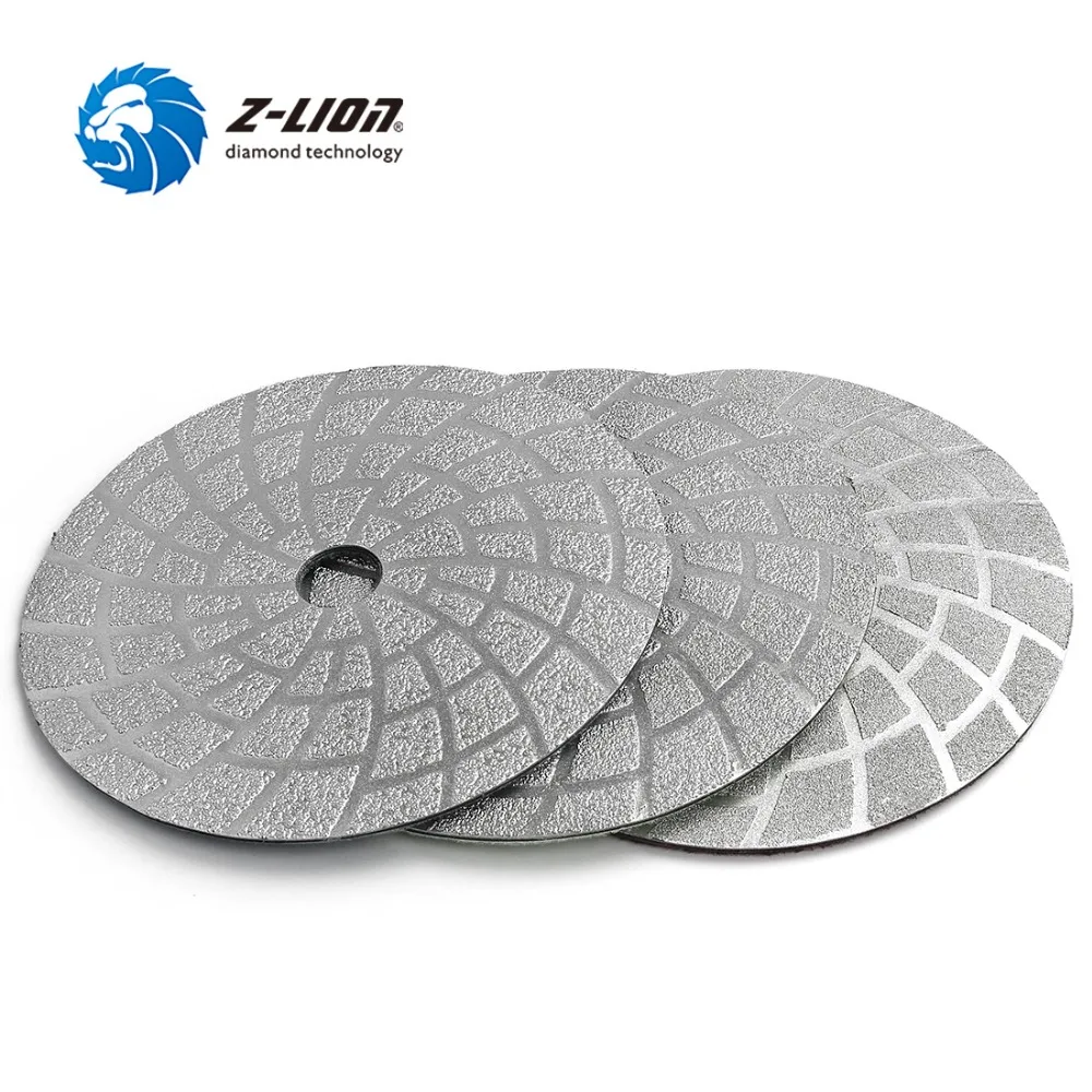 Z LION 6 &quot3 шт./компл. алмазные шлифовальные диски с вакуумной пайкой гранитные