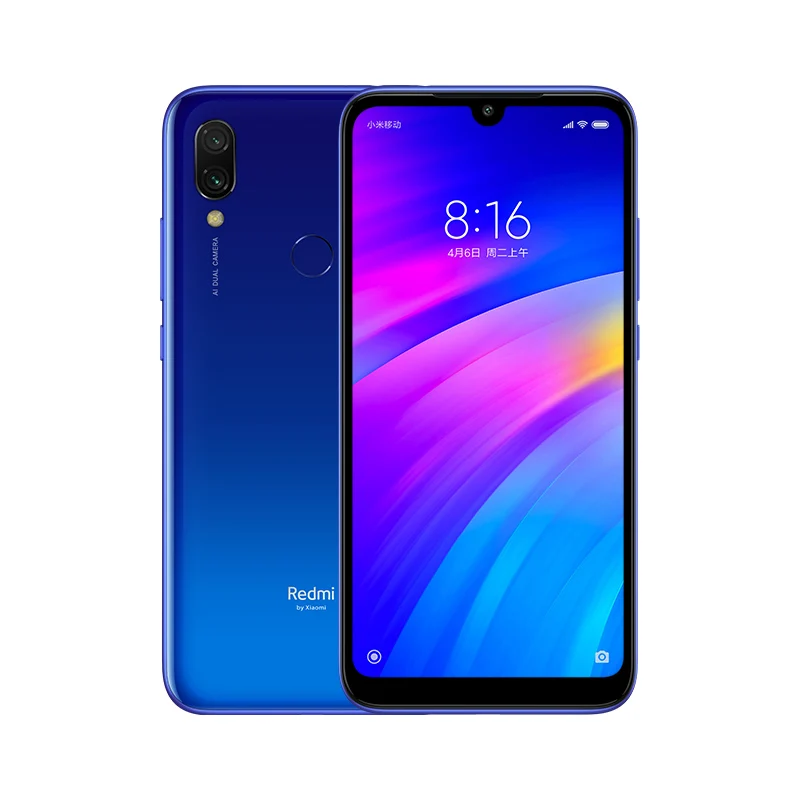 Xiaomi Redmi 7 4 Гб 64 Redmi7 Смартфон Snapdragon 632 Восьмиядерный мобильный телефон 12MP камера 4000