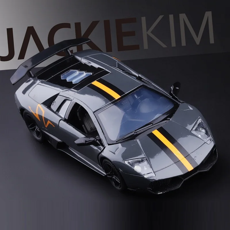 Точная имитация эксклюзивный коллекция детских игрушек: RMZ city автомобильный Стайлинг LP670-4 SV Sportcar 1:36 модель суперкара из сплава оттяните назад автомобиль