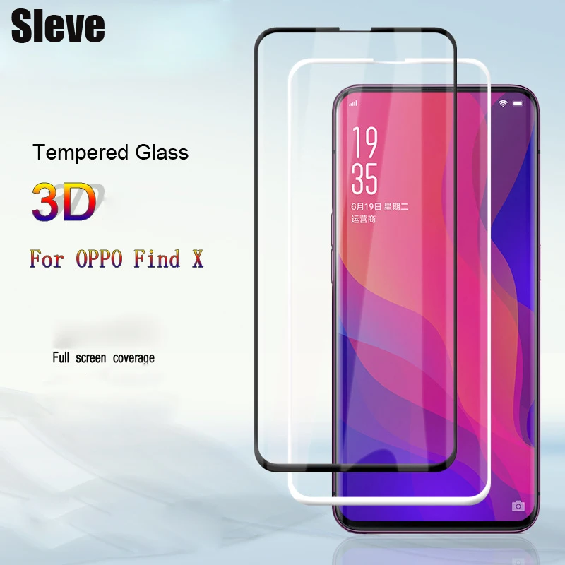 3D изогнутое закаленное стекло для OPPO Find X Защитное экрана FindX PAFM00 PAFT00 защитная