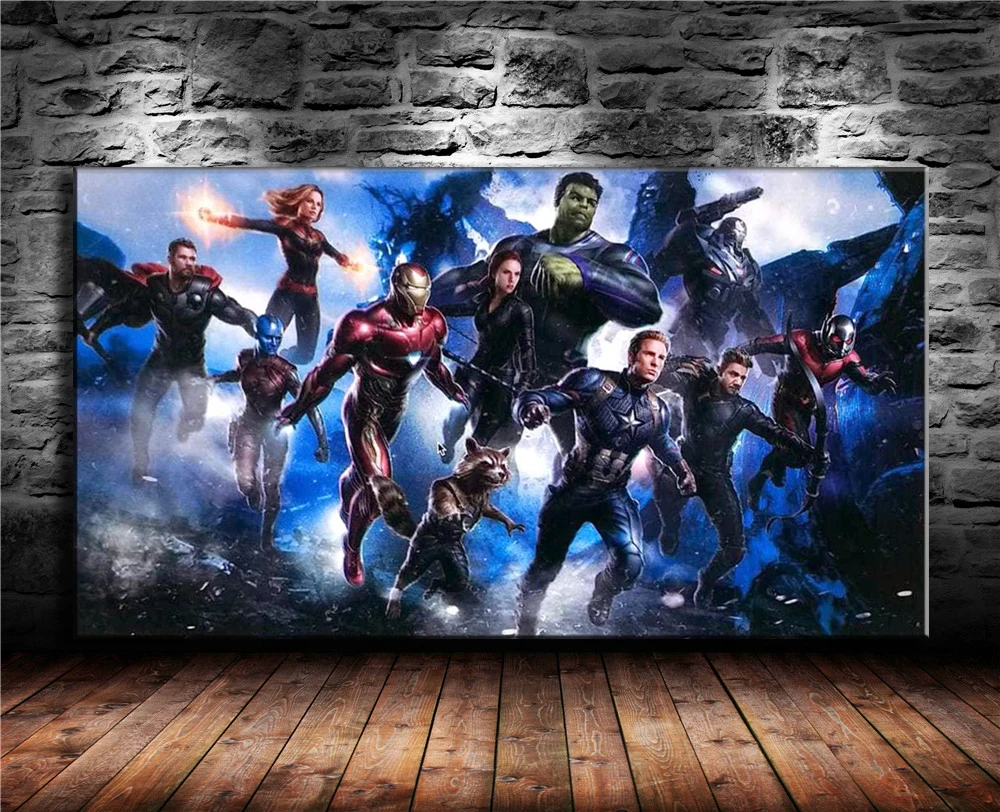Мстители Alliance 4 Final Fight холст печать гостиная домашний декор Современное