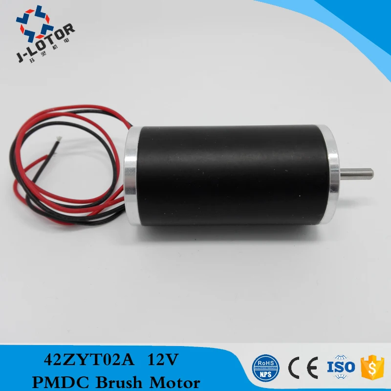 Точечные товары 42ZYT02A 0.8A ~ 2.7A 12В 24В низкий уровень шума постоянная Магнитная щетка электродвигатель постоянного тока с 57mNm 3100 об/мин ~ 3750 об/мин