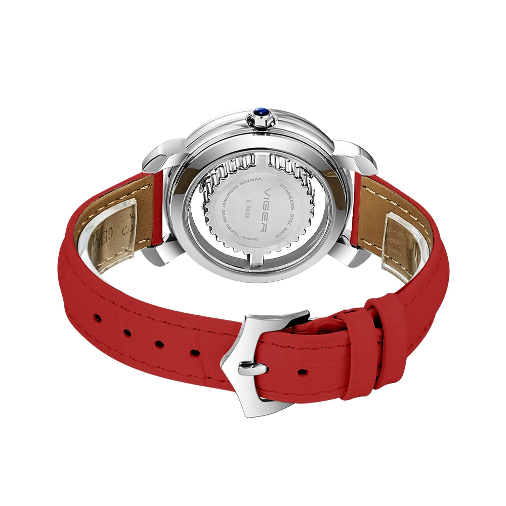 

New Genuine Leather fashion beautiful casual sports women's watch luxury business waterproof alloy quartz watch clock dress