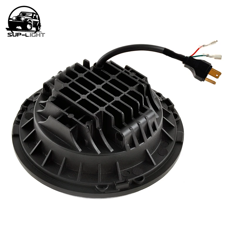 2 шт. 7 дюймовый круглый светодиодные фары для Jeep Wrangler 97-15 &quotсветодиодный 12v с H4