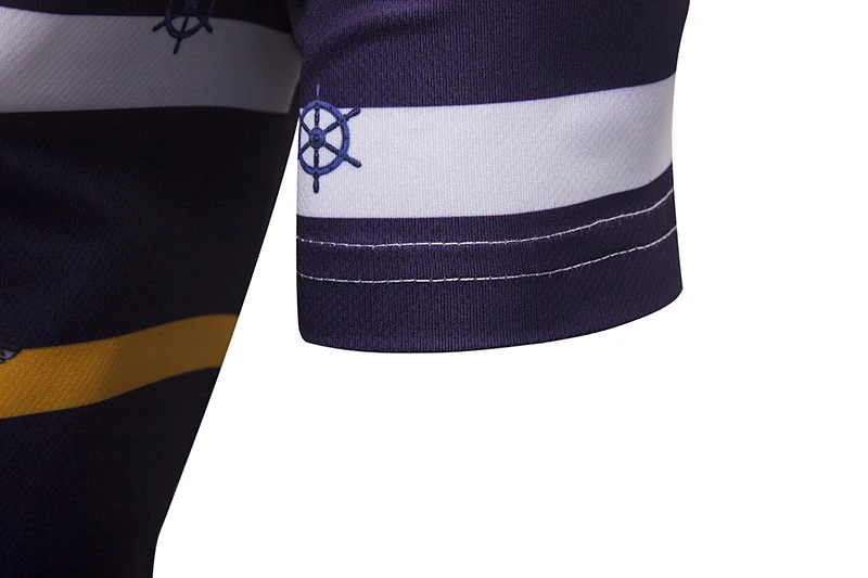 Летняя Новинка 2020 Мужская рубашка поло с принтом акулы деловая Повседневная Homme