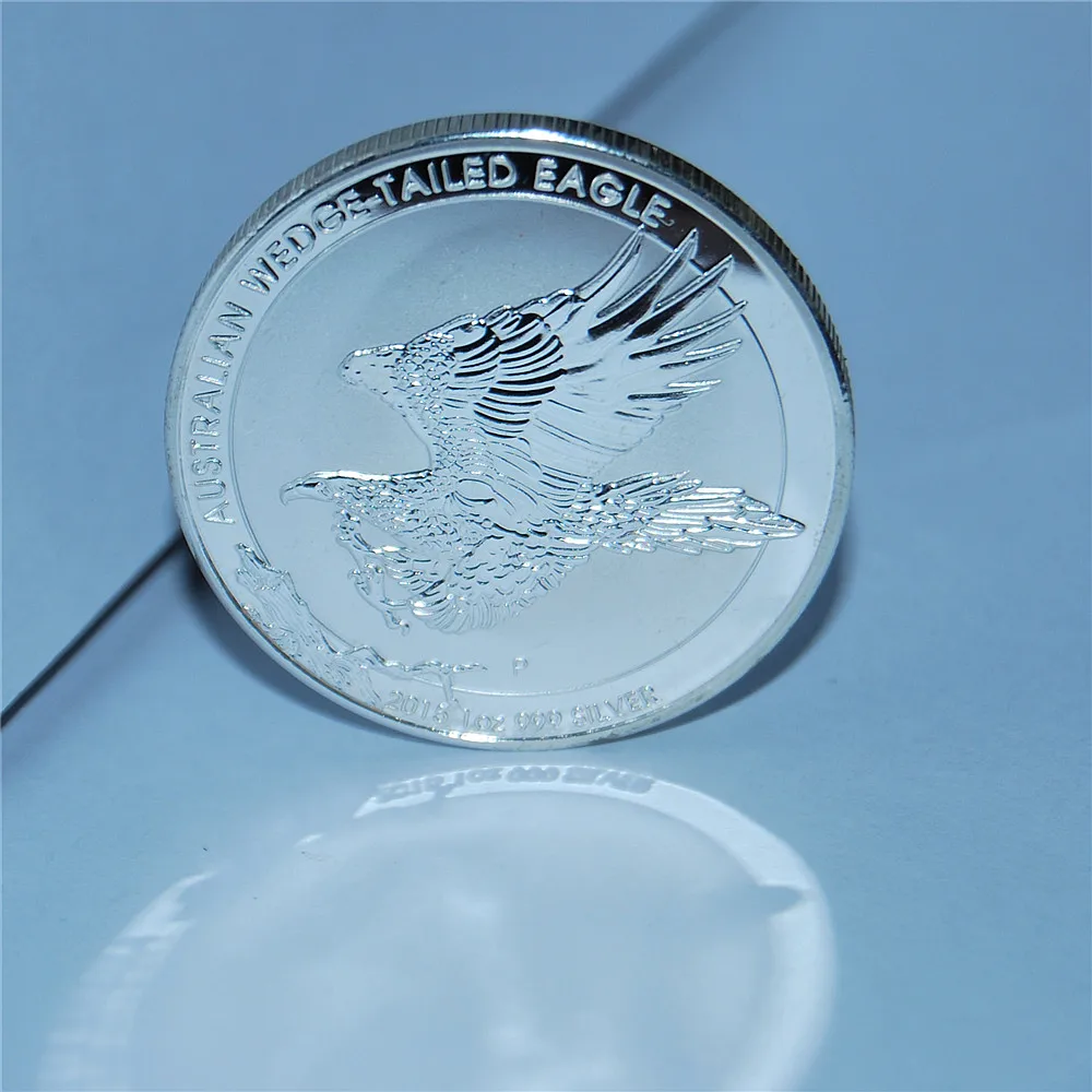 100 шт./лот Немагнитный! Австралийский Perth Mint монеты Клин белохвост 1 OneTroy унций 999 тонкая с серебряным покрытием долларовые монеты