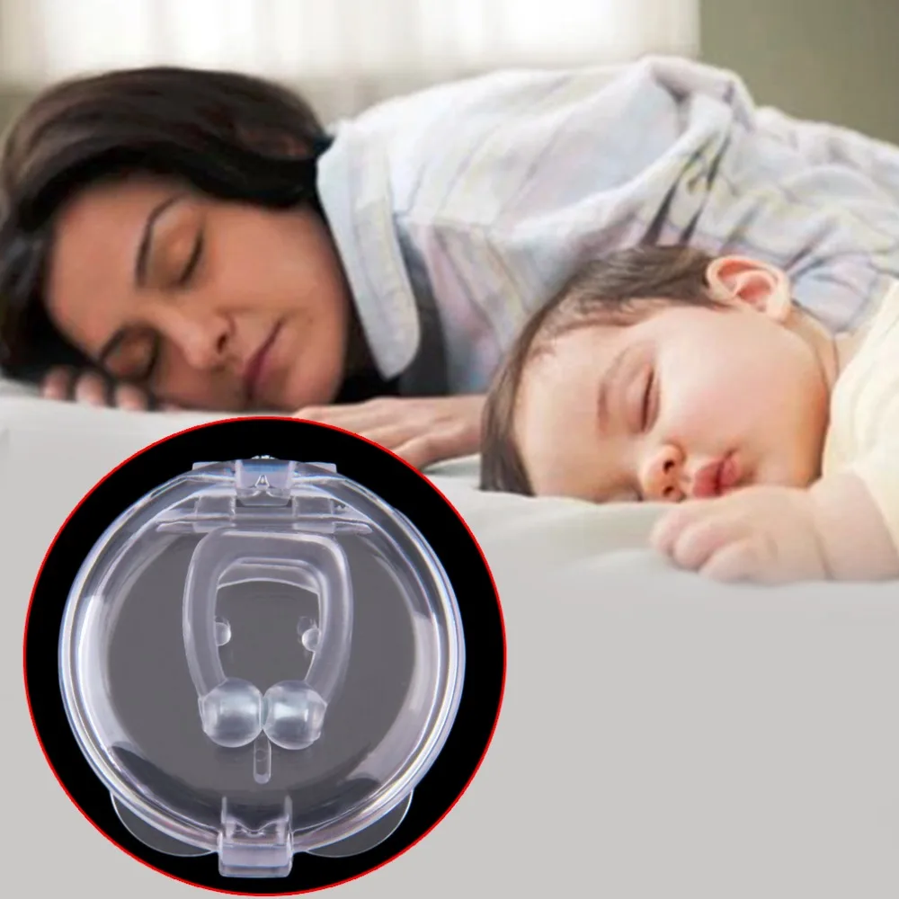 2019 портативный стоп храп магнитный зажим для носа антихрап апноэ защитный футляр