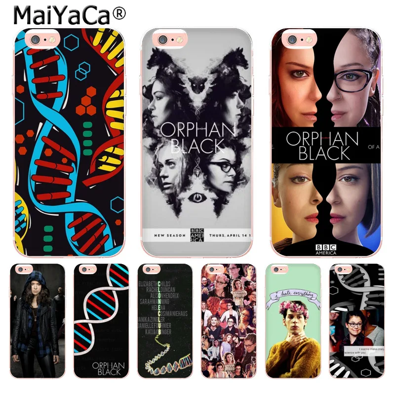 MaiYaCa Orphan Black TV Новинка Fundas мягкие чехлы для телефонов iPhone 8 7 6 6S Plus X 10 5 5S SE 5C 4 4S Coque