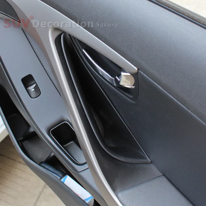 Для hyundai Elantra 2012 2015 пластиковые внутренние передние двери автомобиля Органайзер