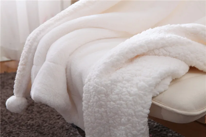Одеяло для дивана из искусственного кроличьего меха, пушистое, теплое, массивное, Норковое, покрывало для дивана, для взрослых, для путешествий, самолета, вязаное одеяло s