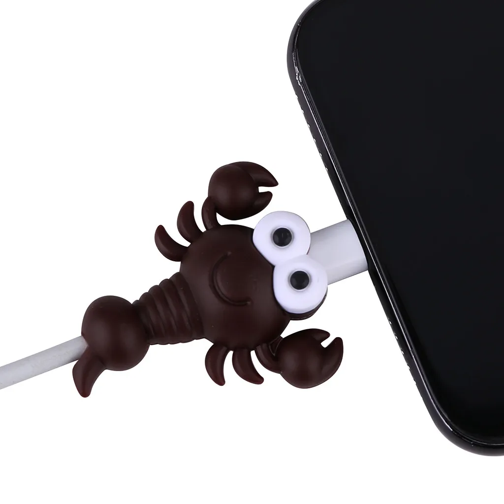 D Mnycxen кабель Линия укуса для Iphone шнур аксессуары с животными защищает симпатичный защитный чехол кабель животное укуса кабеля намотки Организатор z70 - Цвет: D